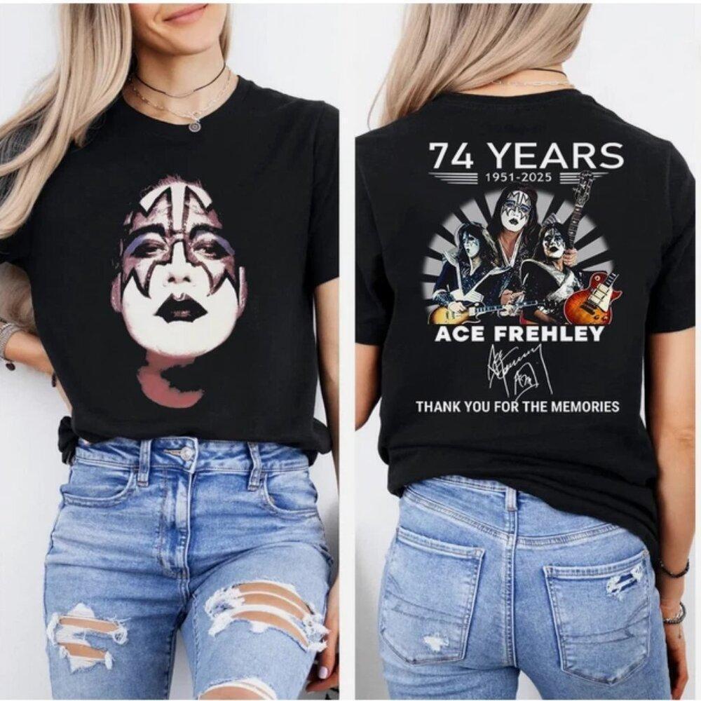 R.I.P Ace Frehley Shirt - Thank You For The Memories Gift  2 Sided